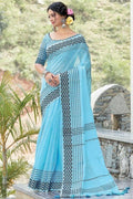 linen saree