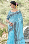 linen saree images