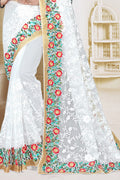 white saree for wedding