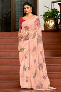 organza saree design