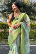 organza saree