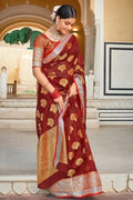 organza saree