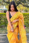 organza saree