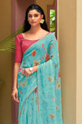 organza saree