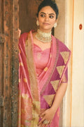 Organza Saree Mauvelouse Pink Organza Saree saree online