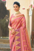 Organza Saree Mauvelouse Pink Organza Saree saree online