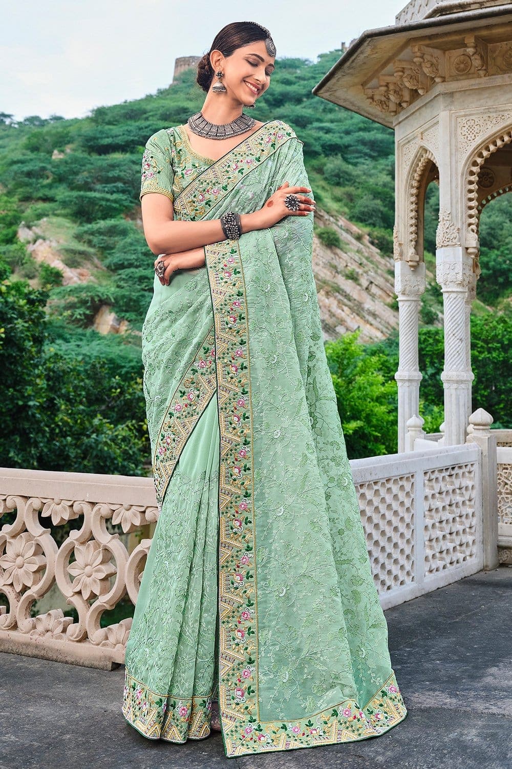 Buy Mint Green Designer Sequins Georgette Saree,bollywood Party Wear Saree,indian  Modern Fancy Green Saree for Wedding,reception Saree Online in India - Etsy