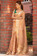 Organza Saree Ochre Orange Organza Saree saree online