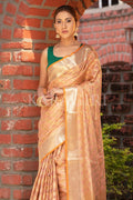 Organza Saree Ochre Orange Organza Saree saree online