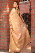 Organza Saree Ochre Orange Organza Saree saree online