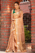 Organza Saree Ochre Orange Organza Saree saree online