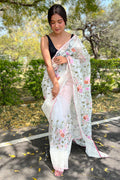 organza saree