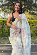 organza saree