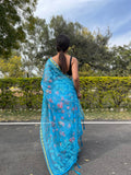 organza saree