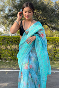 organza saree