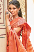 organza silk saree