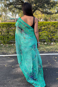 organza saree