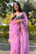 organza saree