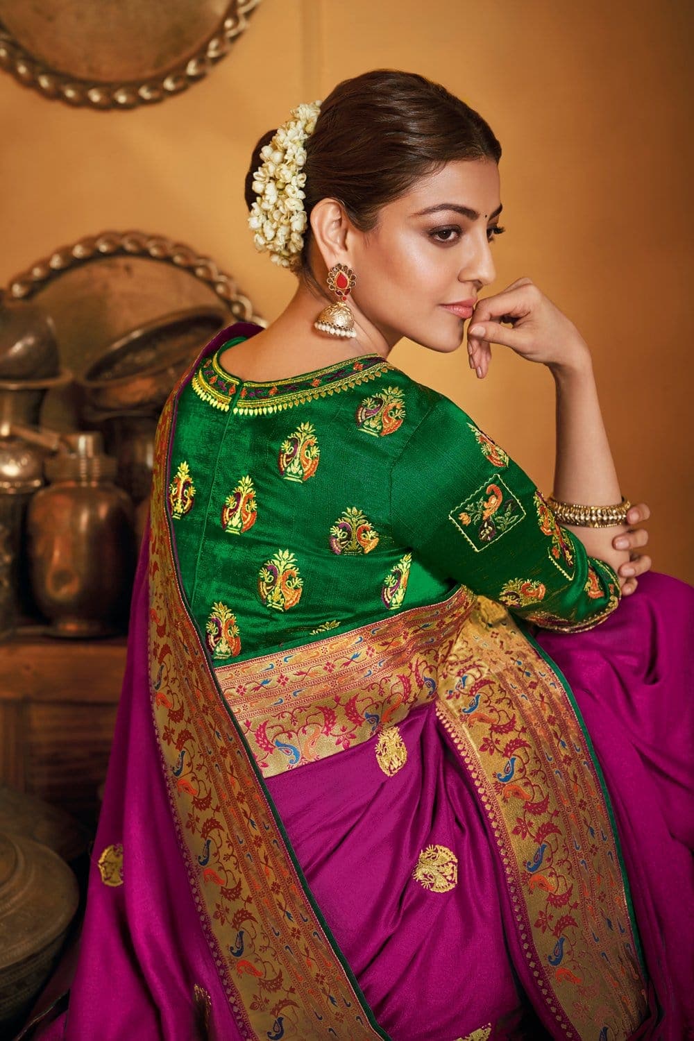 Purple And Violet Sarees | Light Purple Color Silk Saris Online