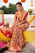 Apple Red Paithani Saree - Paithani Saree For Wedding