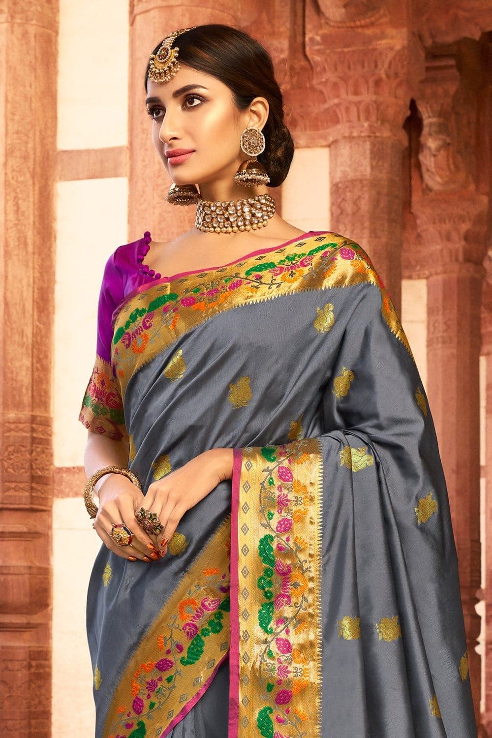 Buy Paithani Silk Saree online at best price - free shipping worldwide ...