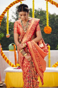 Carmine Red Paithani Saree - Paithani Saree For Wedding