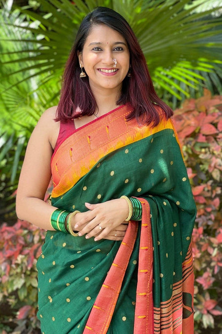 Explore Green Sarees Collection Online at Karagiri