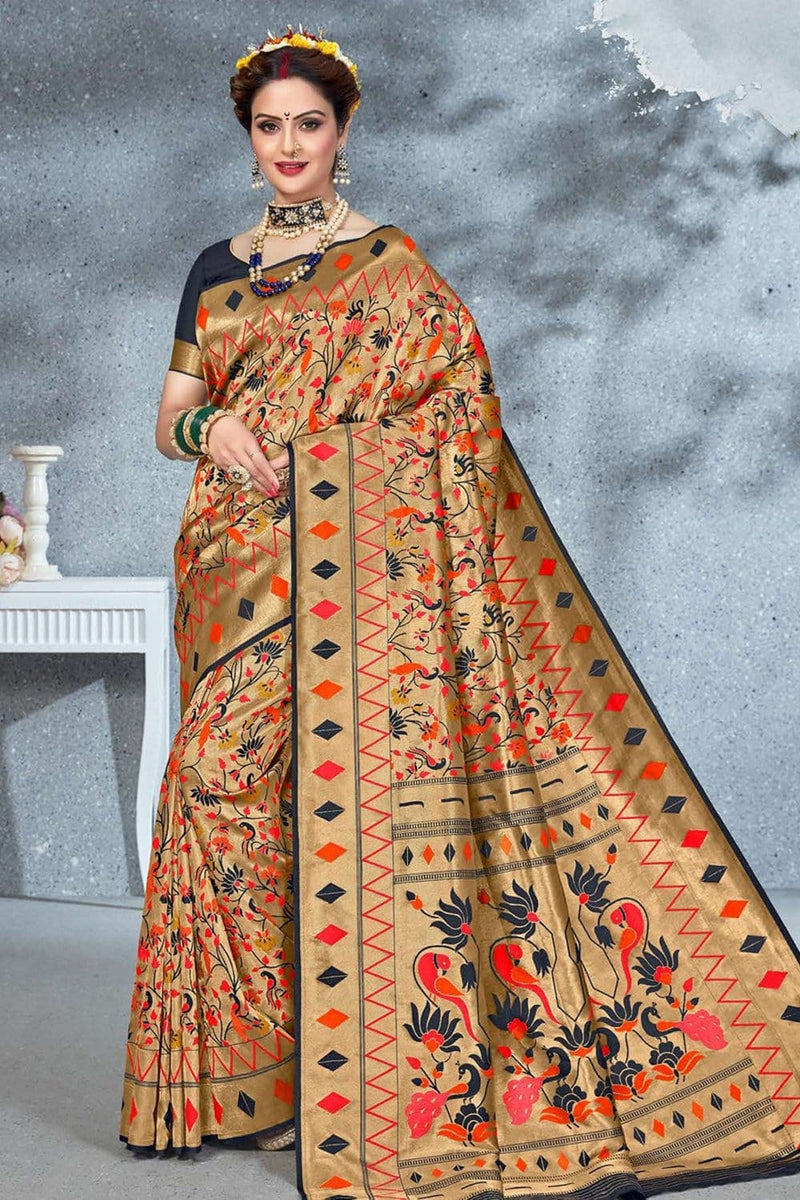 Buy Paithani Silk Saree online at best price - free shipping worldwide ...