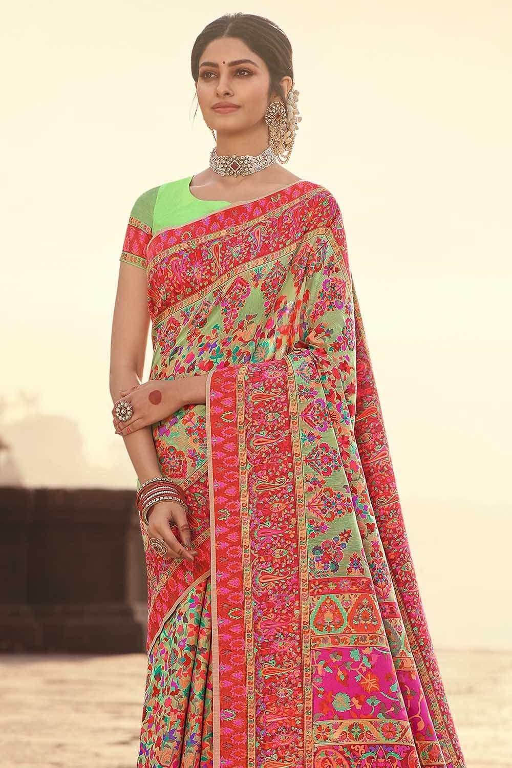 Buy A Line White Stone Work Plus Size Sarees Online for Women in USA