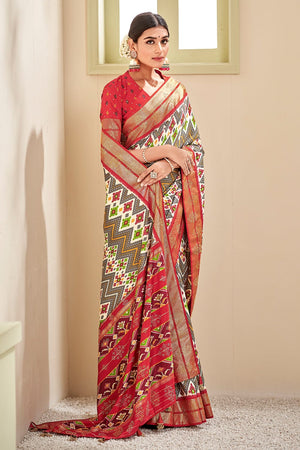 Multicolour Patola Saree