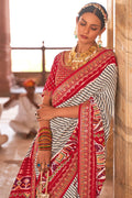 red patola saree