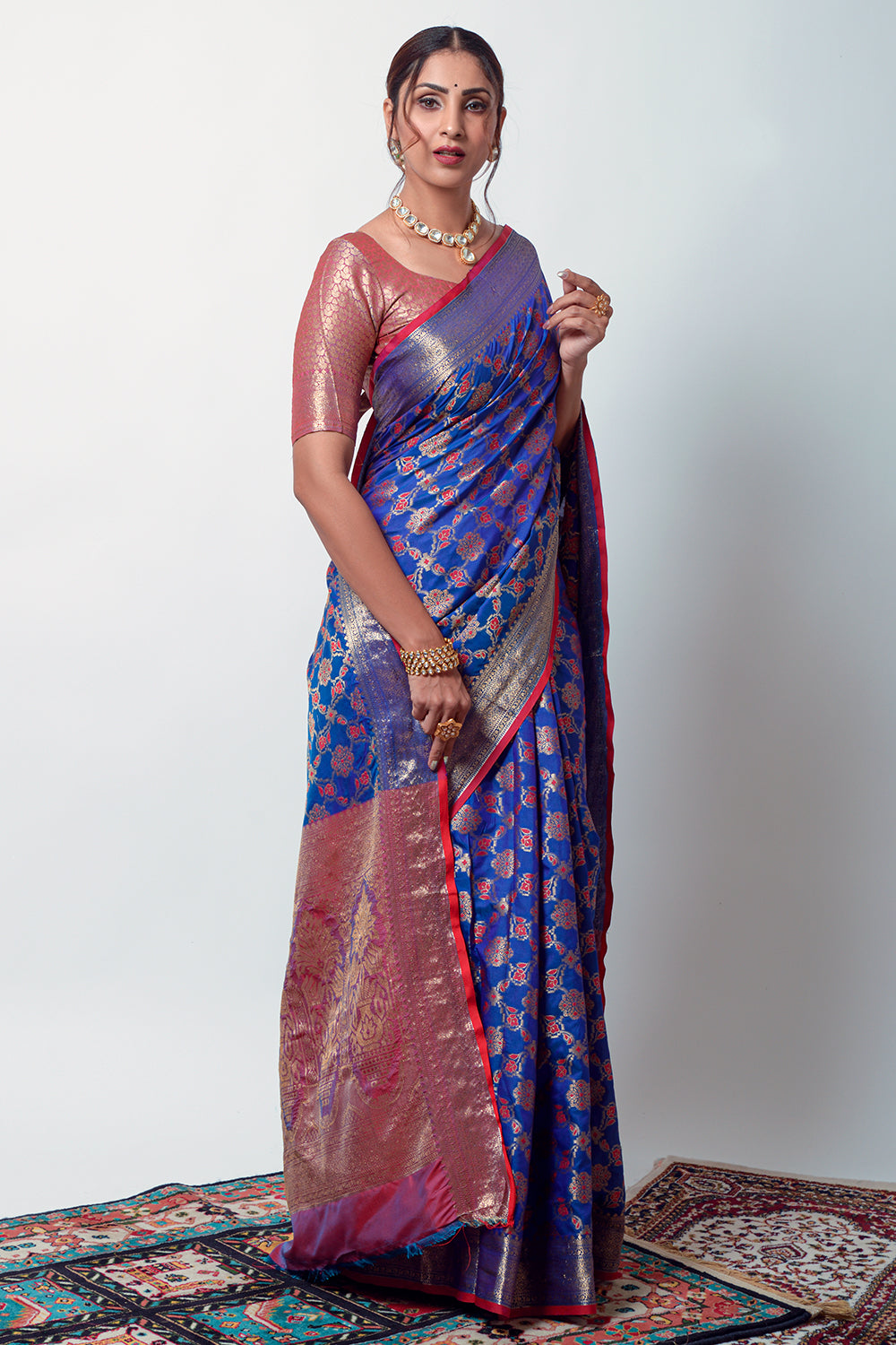 Pin by Pervez Ahmed on My Collection | Fancy sarees party wear, Blue silk  saree, Sarees for girls