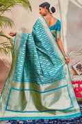 Patola Saree Sapphire Blue Zari Woven Patola Saree saree online