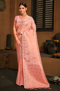 Thulian Pink Kanjivaram Silk Saree