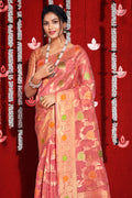 Thulian Pink Organza Saree