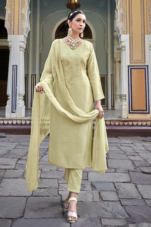 Asparagus Green Salwar Suit