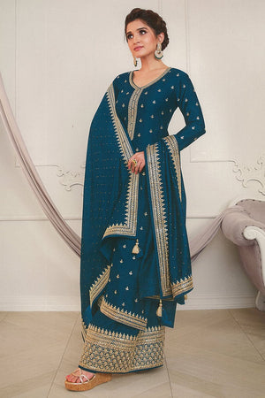 Azure Blue Salwar Suit