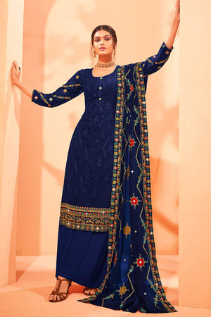 Azure Blue Salwar Suit