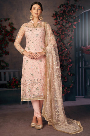 Ballet Pink Salwar Suit