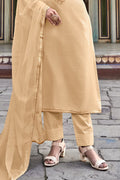 beige salwar suit