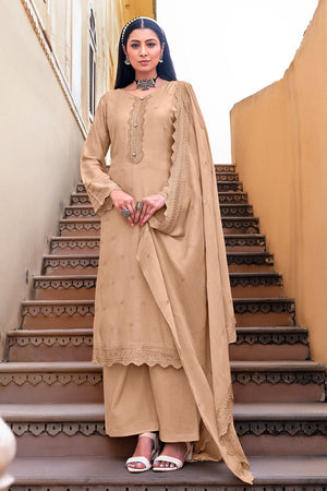 Beige Salwar Suit