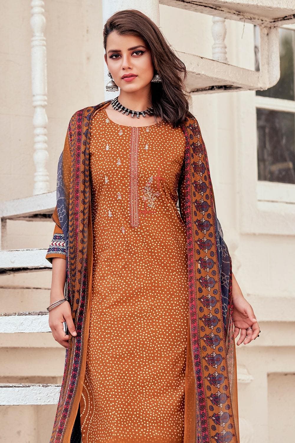 Orange salwar outlet suit online