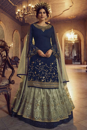 Cobalt Blue Salwar Suit