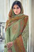 green salwar suit