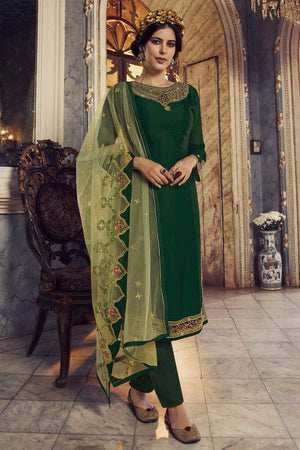 Forest Green Salwar Suit