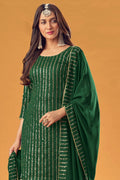 green salwar suit