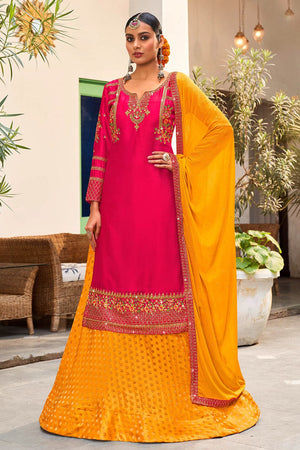 Hot Pink Salwar Suit