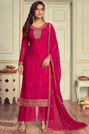 Hot Pink Salwar Suit