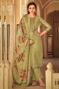 green salwar suit