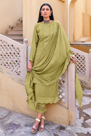 Olive Green Salwar Suit